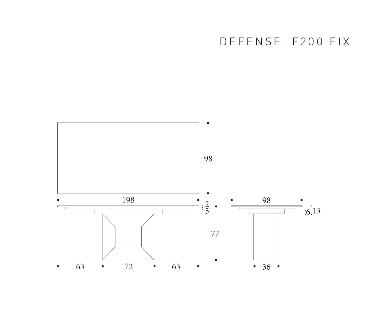 Defense — technische tekening 4