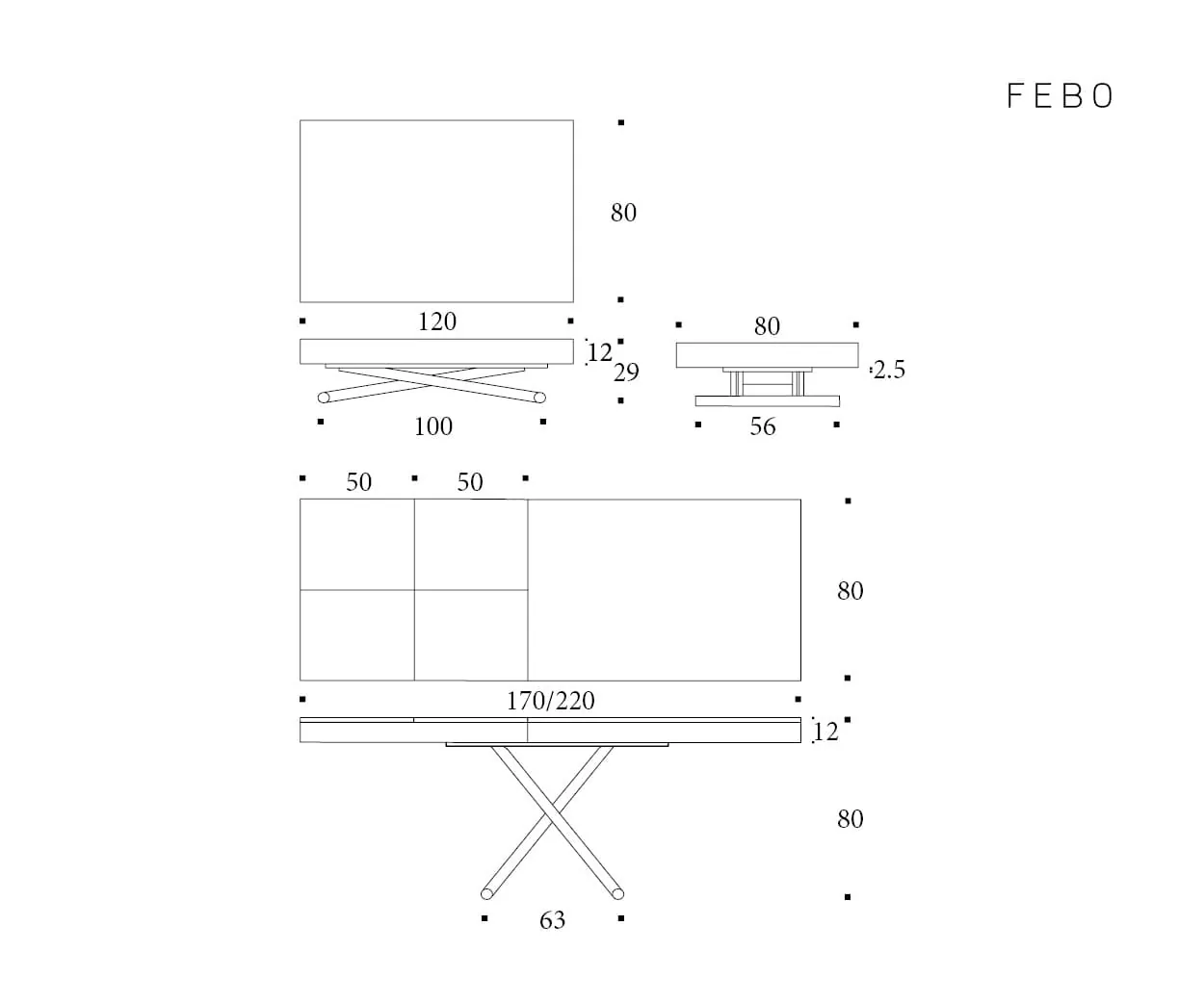 Febo — technische tekening 1