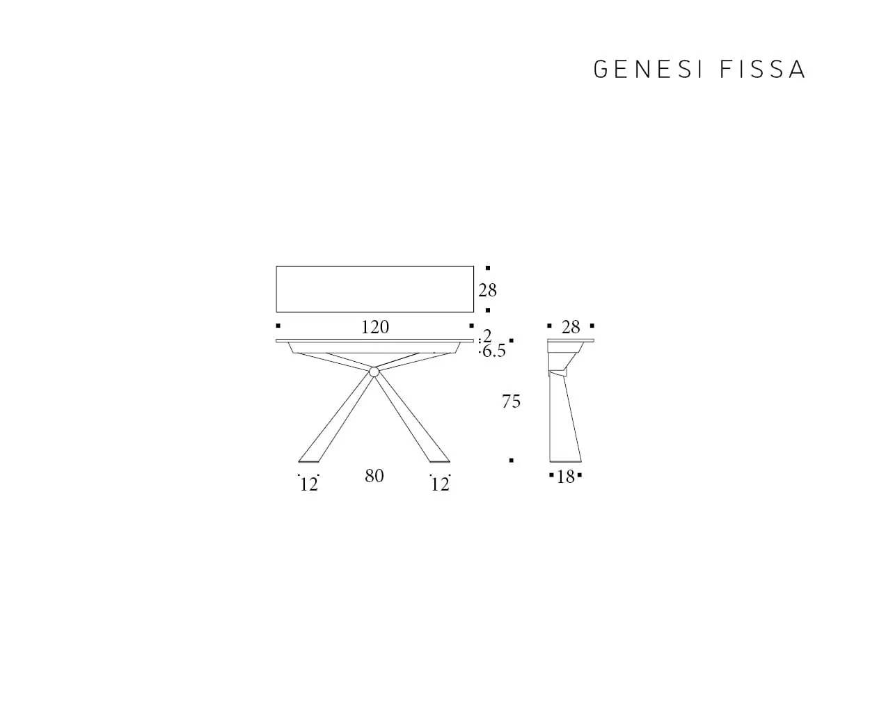 Fixed Genesi — technische tekening 1