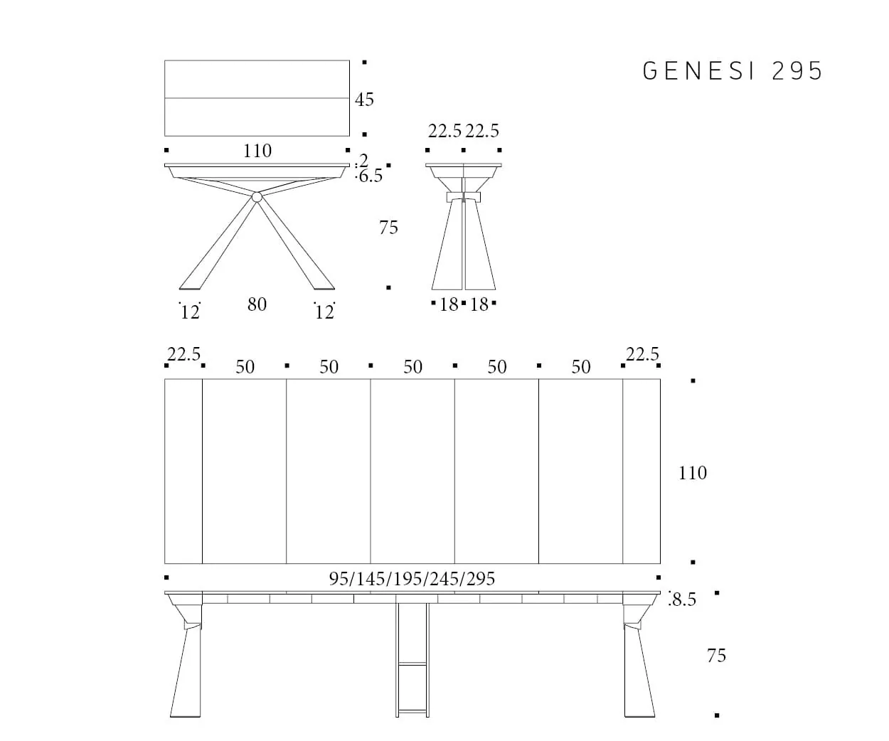 Genesi — technische tekening 2