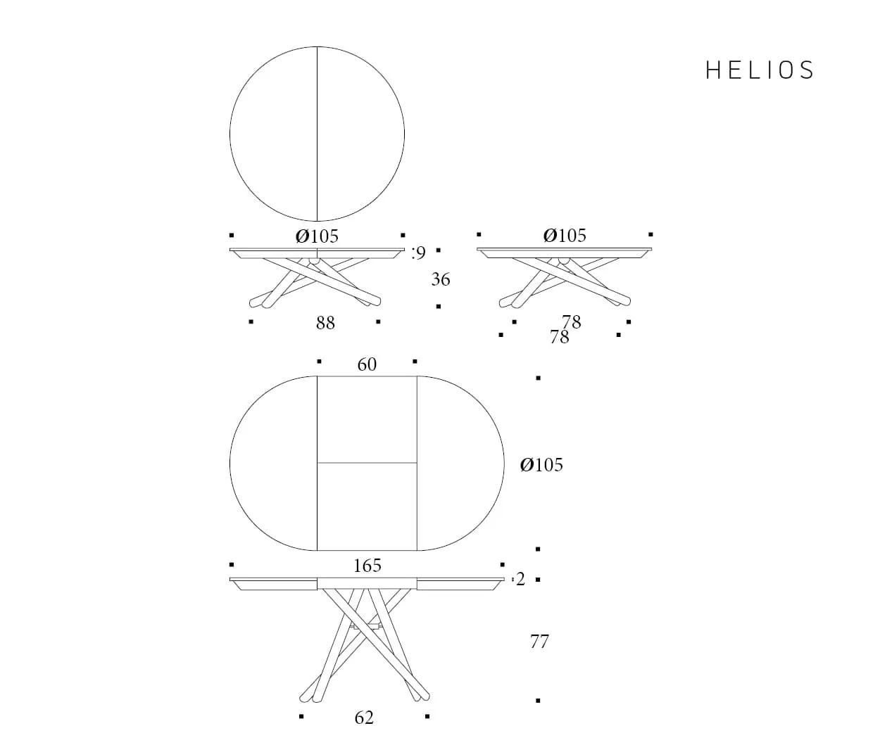 Helios — technische tekening 1