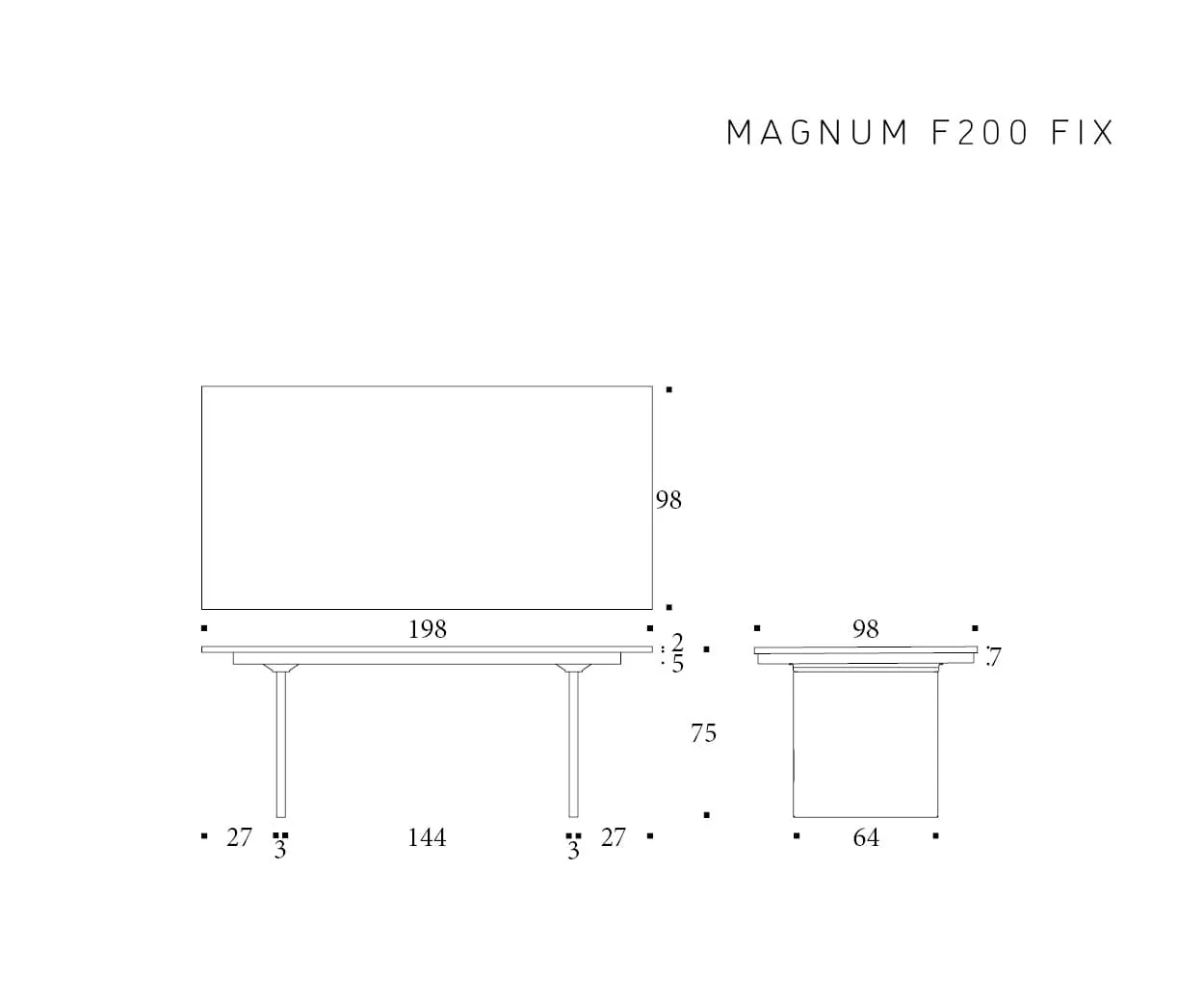 Magnum — technische tekening 3