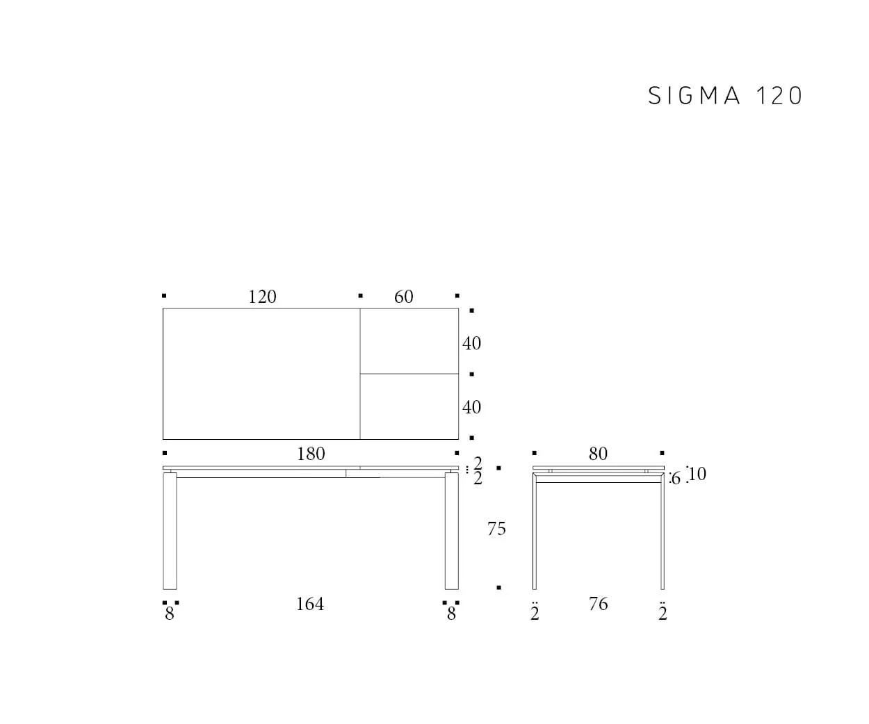 Sigma — technische tekening 1