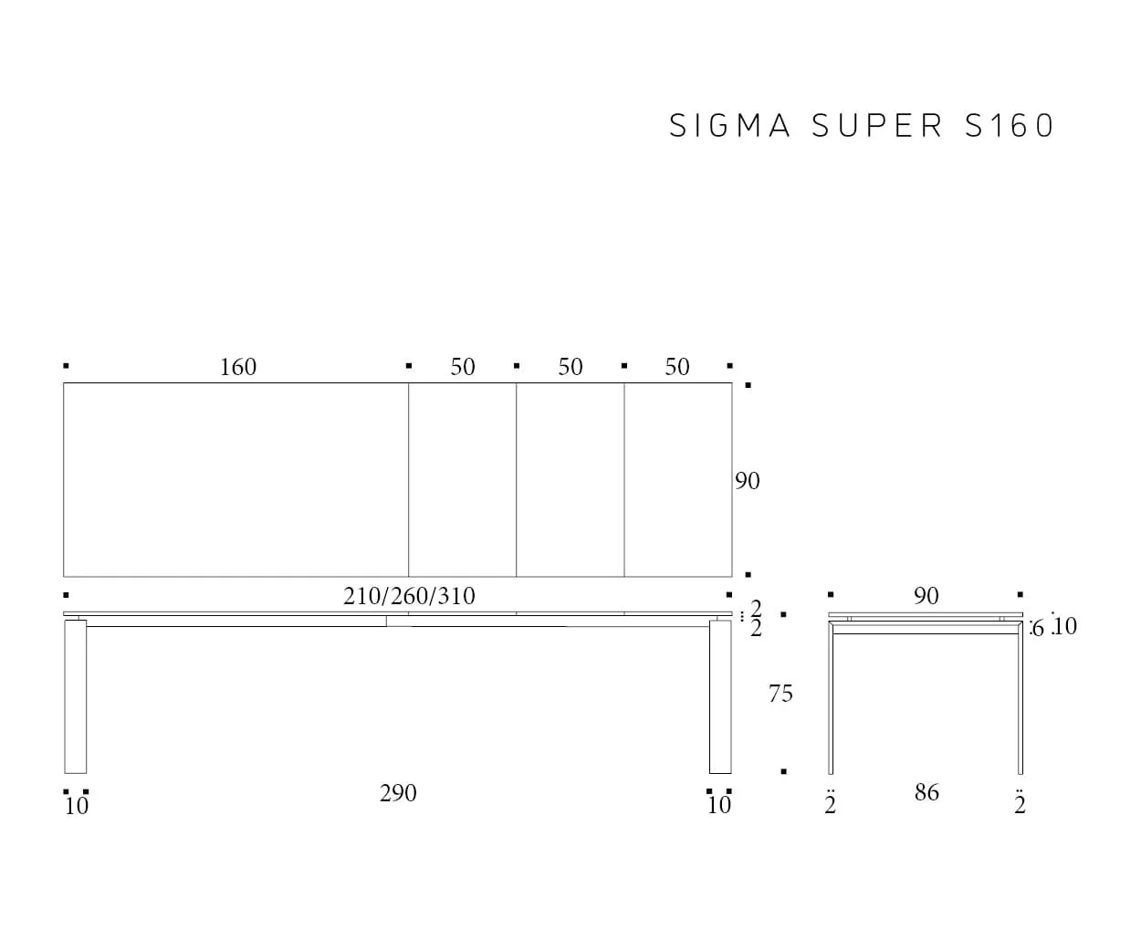 Sigma — technische tekening 6