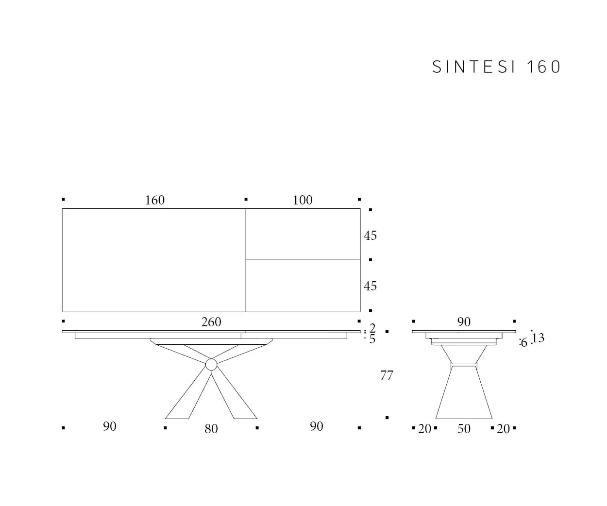 Sintesi — technische tekening 1