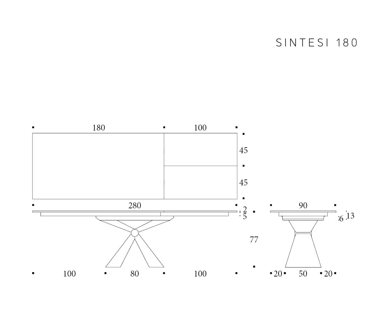 Sintesi — technische tekening 2