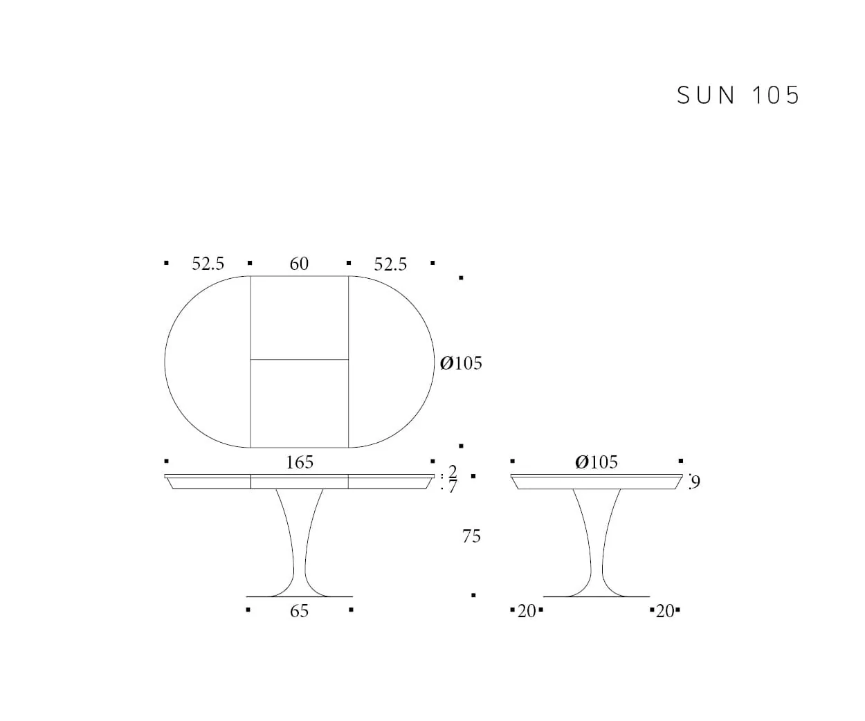 Sun — technische tekening 3