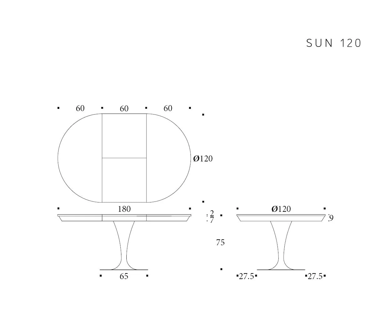 Sun — technische tekening 4