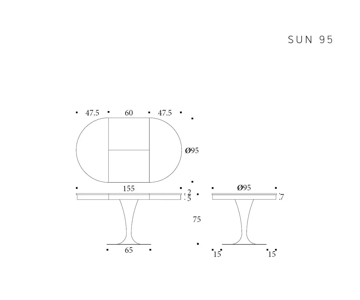 Sun — technische tekening 2