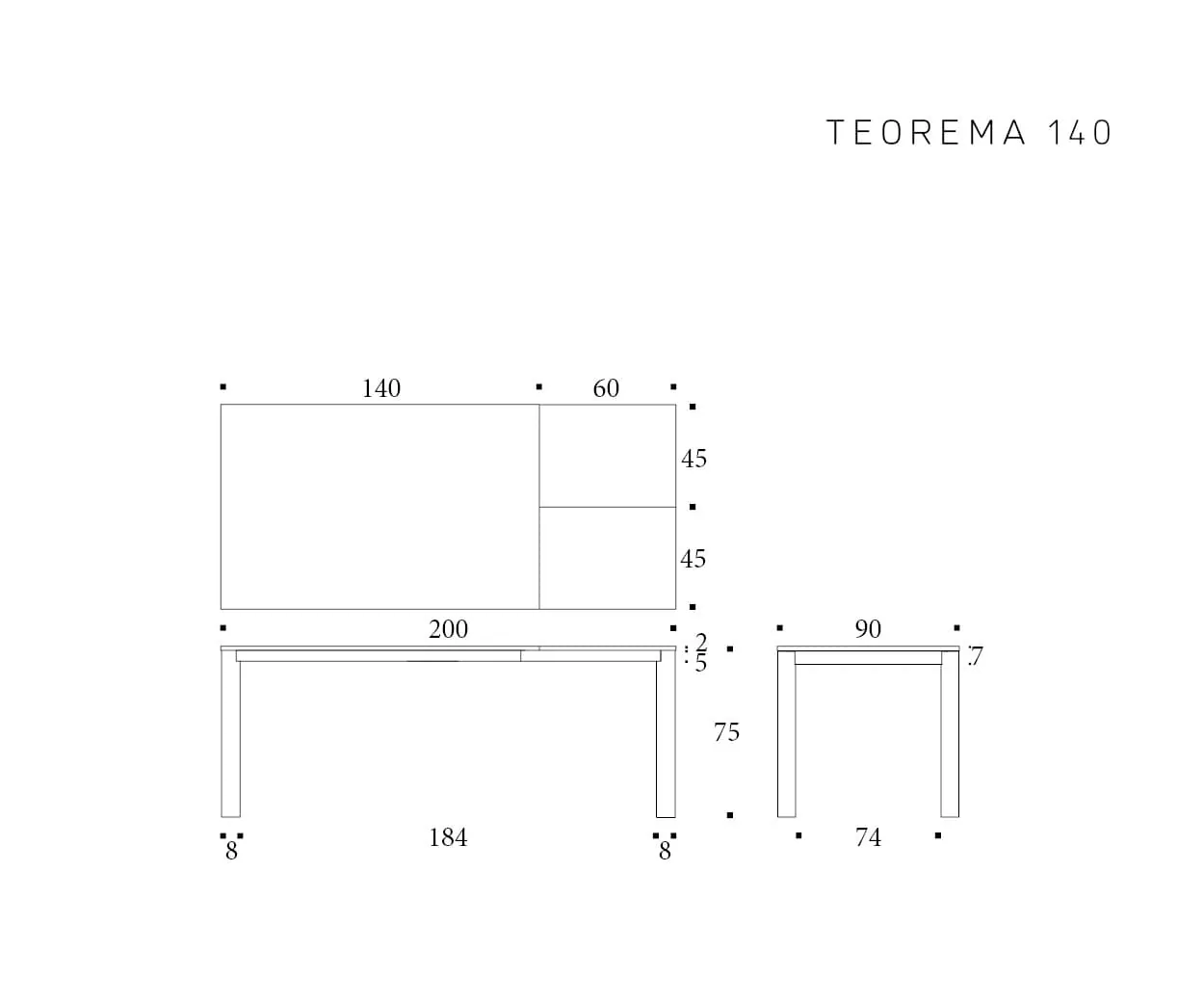 Teorema — technische tekening 2