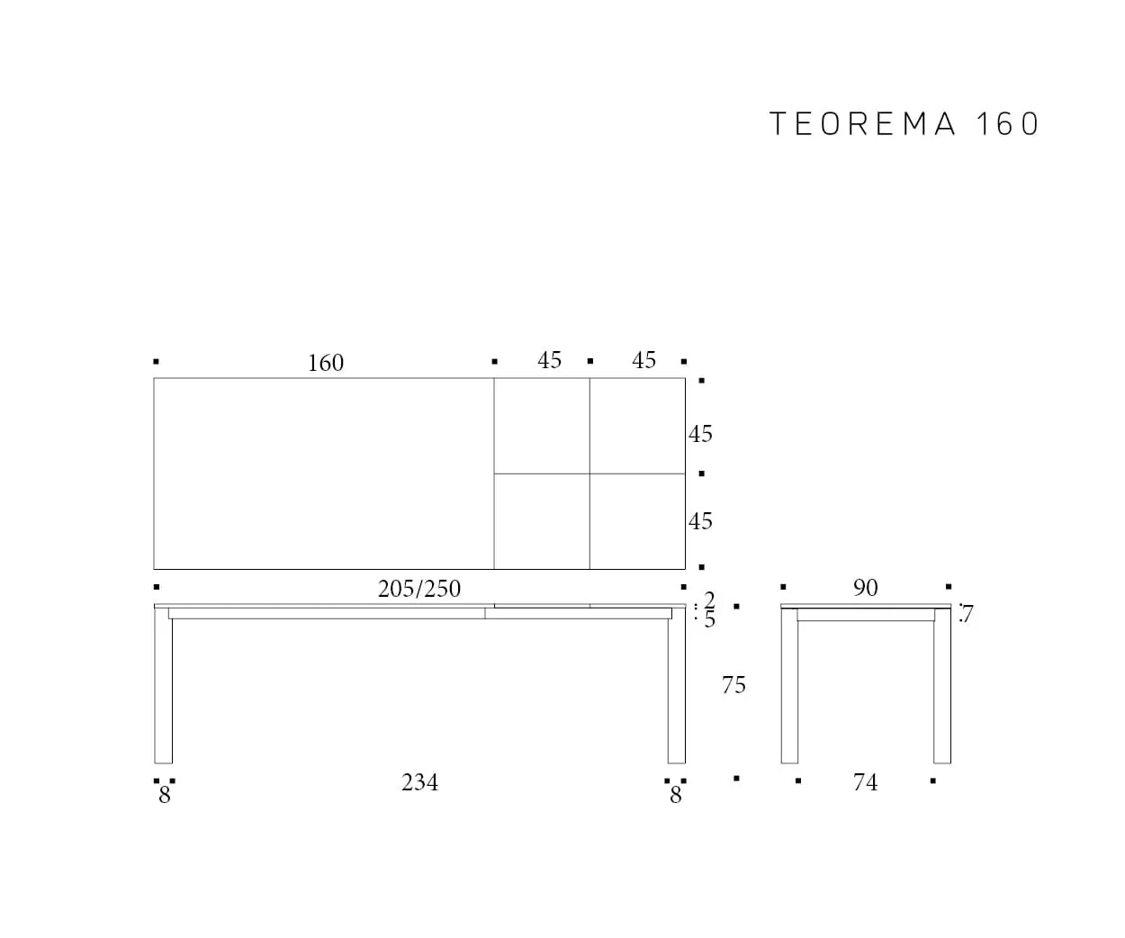 Teorema — technische tekening 3