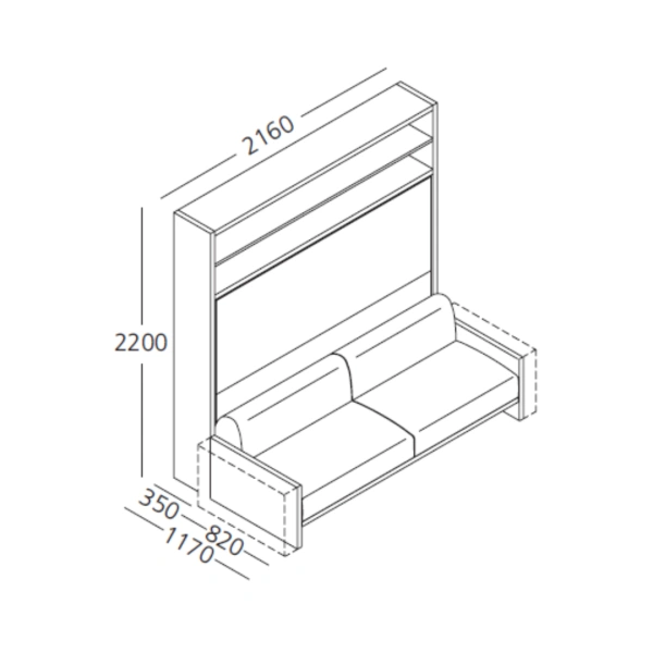 Atena Horizontal — technische tekening 2