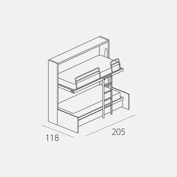 Kali Duo Sofa — technische tekening 2