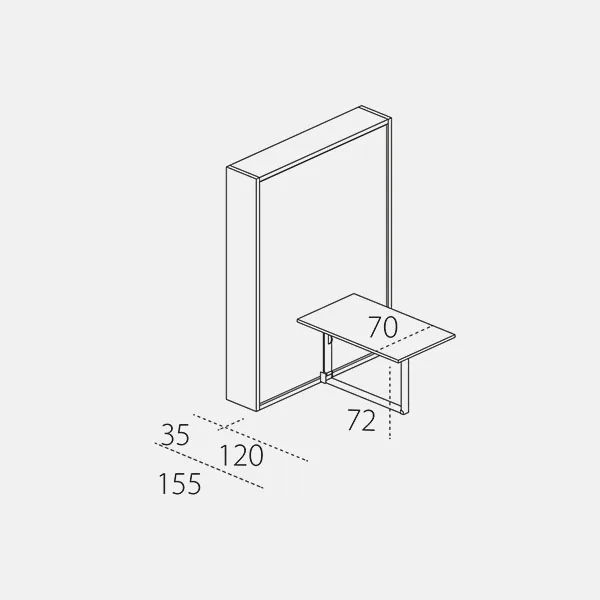 Penelope 2 Dining — technische tekening 2