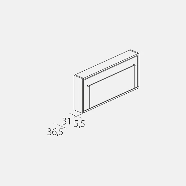 Poppi + Desk — technical drawing 2