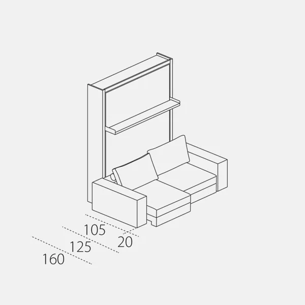 Tango Sofa — technical drawing 2